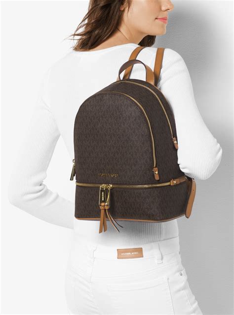 michael kors rhea backpack medium video r4views|mk rhea medium backpack.